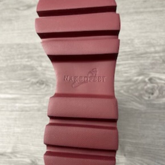 Naked Feet Burgandy Bootie SZ 6 NWOT - Picture 3 of 4